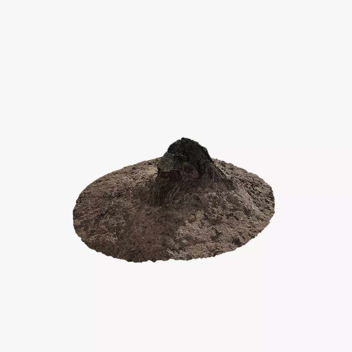 Anydrafts Stump 02 Low-poly 3D model_0