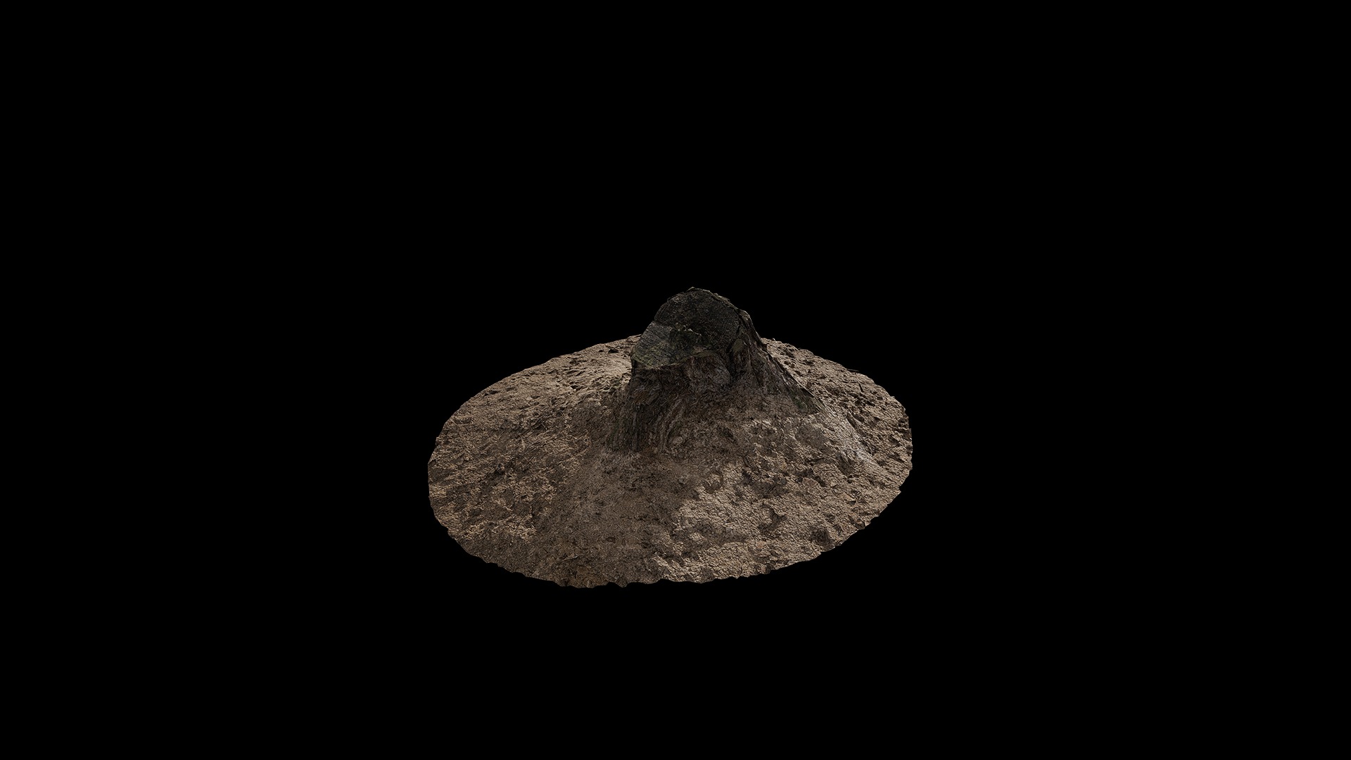 Anydrafts Stump 02 Low-poly 3D model_2