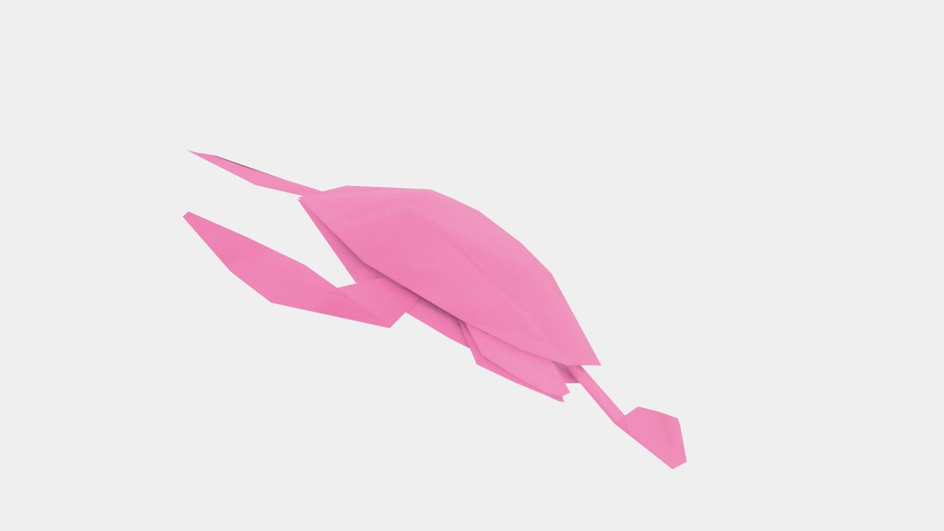 Origami Turtle Low-poly 3D model_9