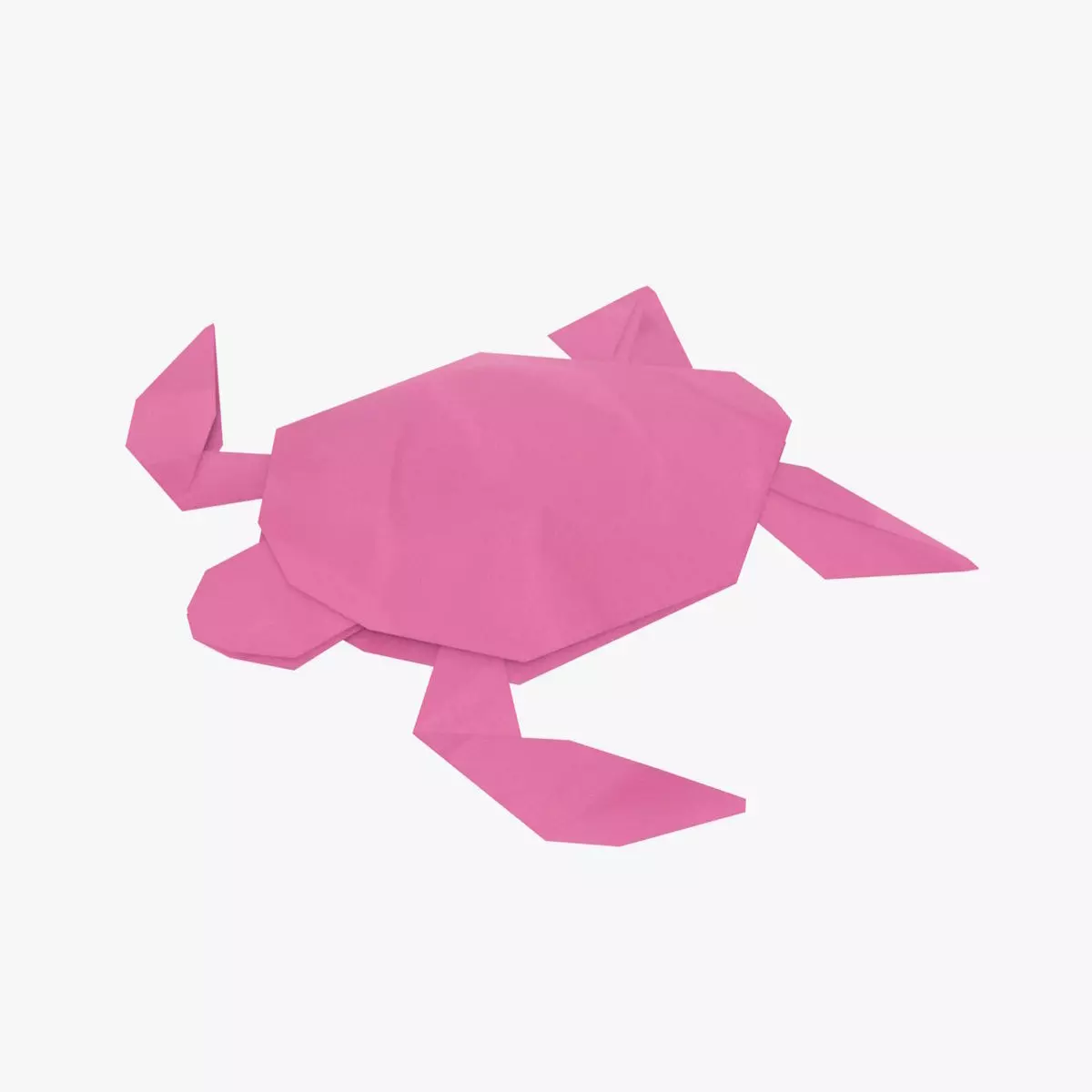 Origami Turtle Low-poly 3D model_0