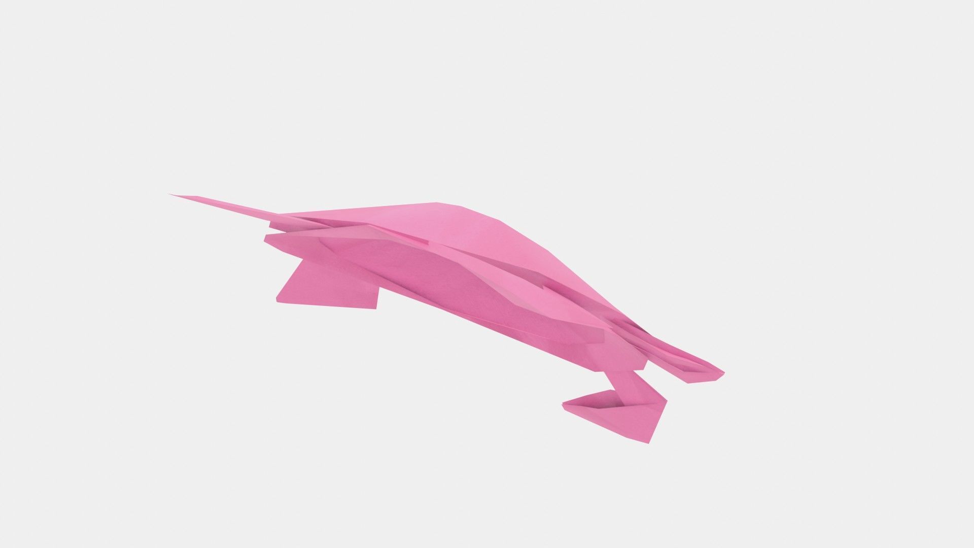 Origami Turtle Low-poly 3D model_8