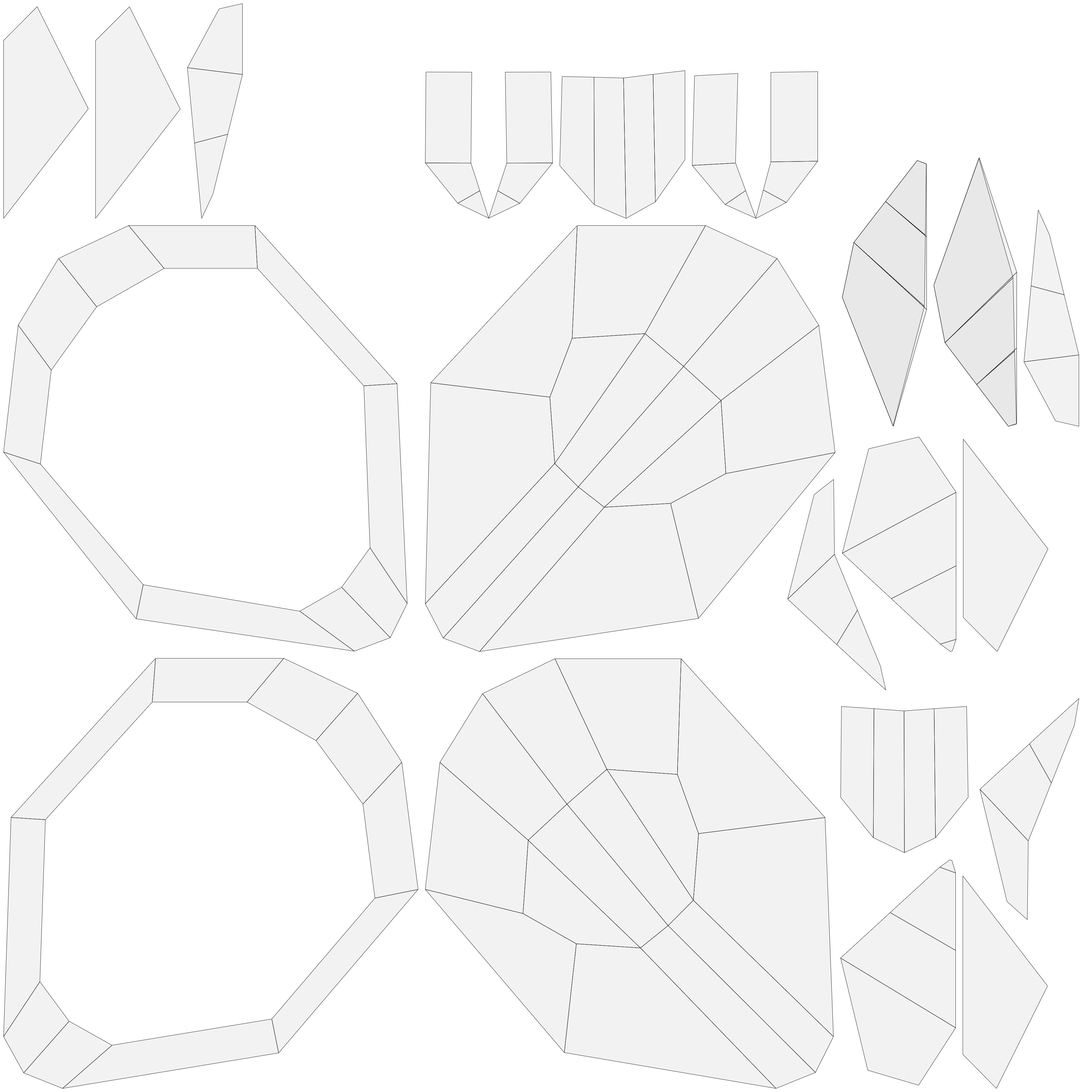 Origami Turtle Low-poly 3D model_21