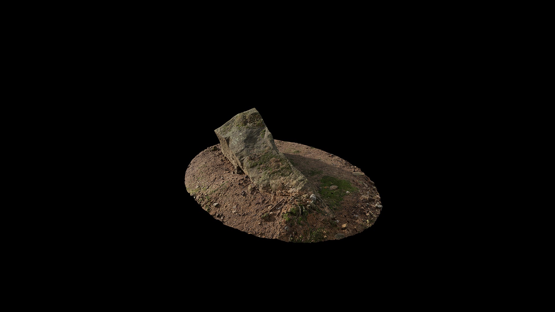 Anydrafts Mossy stone 01 Low-poly 3D model_1