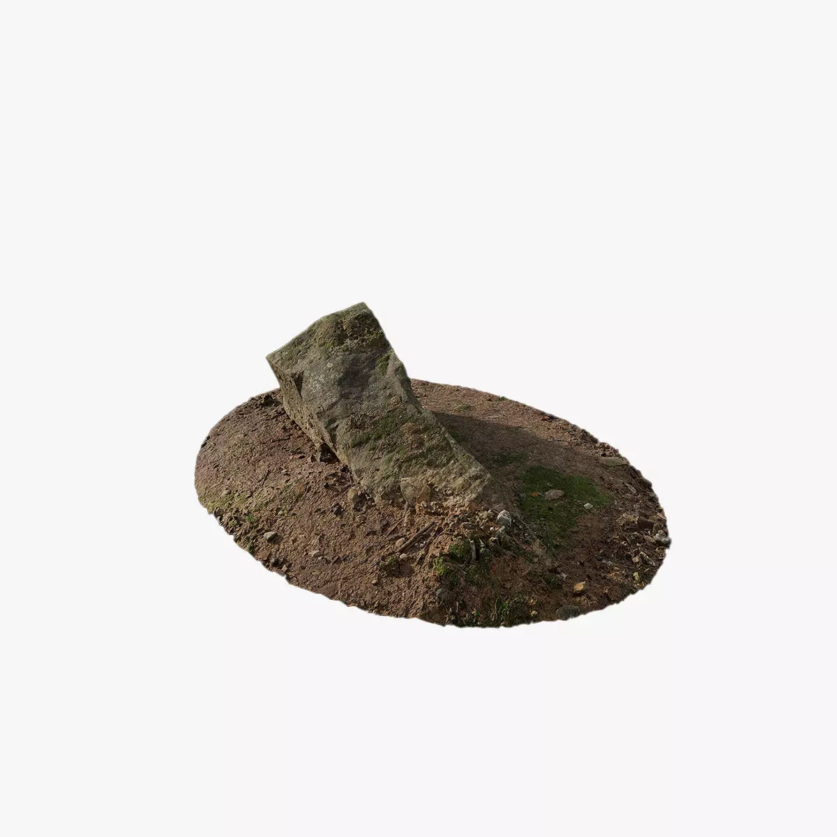 Anydrafts Mossy stone 01 Low-poly 3D model_0