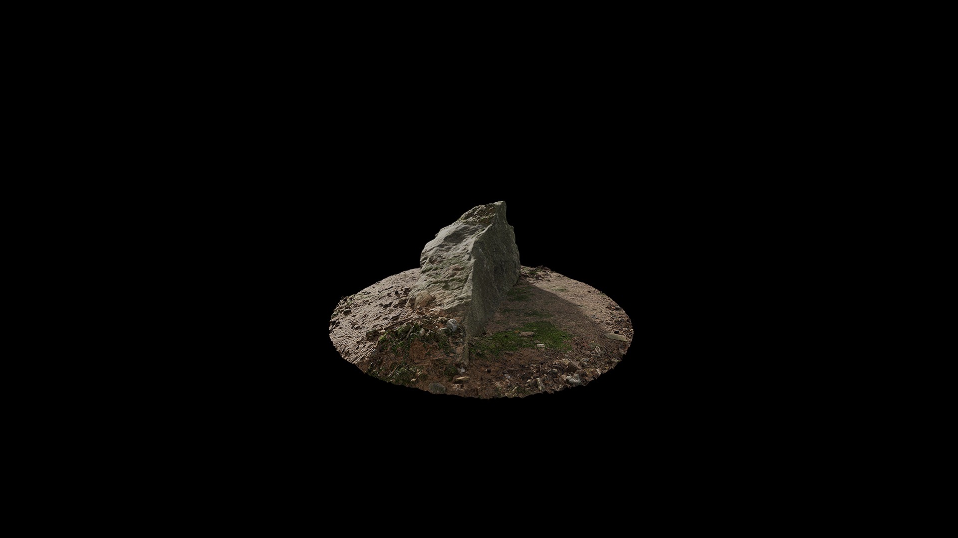 Anydrafts Mossy stone 01 Low-poly 3D model_5