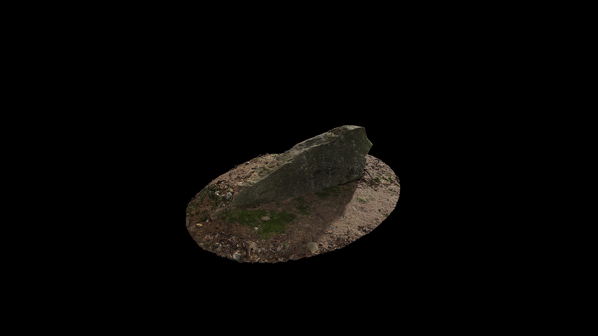 Anydrafts Mossy stone 01 Low-poly 3D model_3