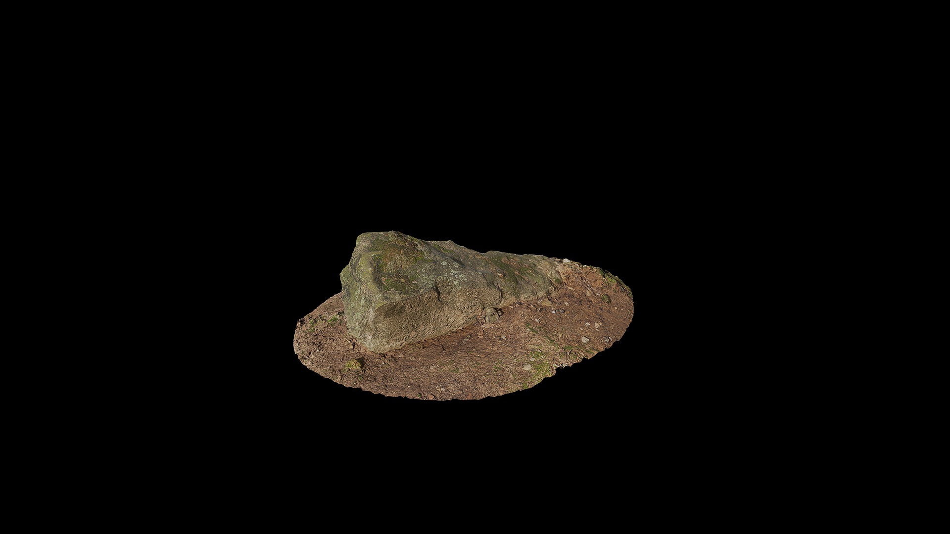 Anydrafts Mossy stone 01 Low-poly 3D model_7