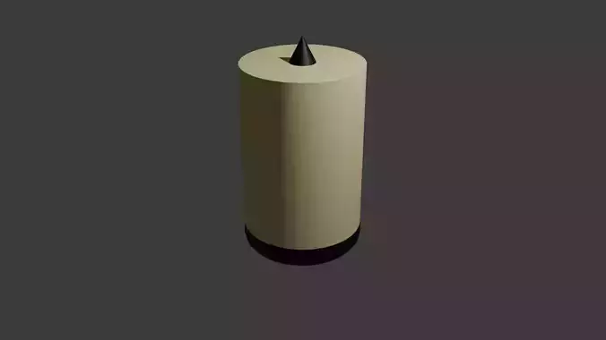 a simple table candle