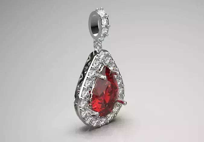 Ruby pendant jewelry jp0020