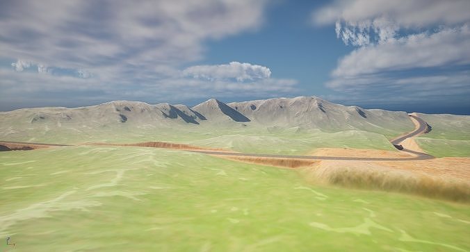 Free Terrain 002 Free 3D model