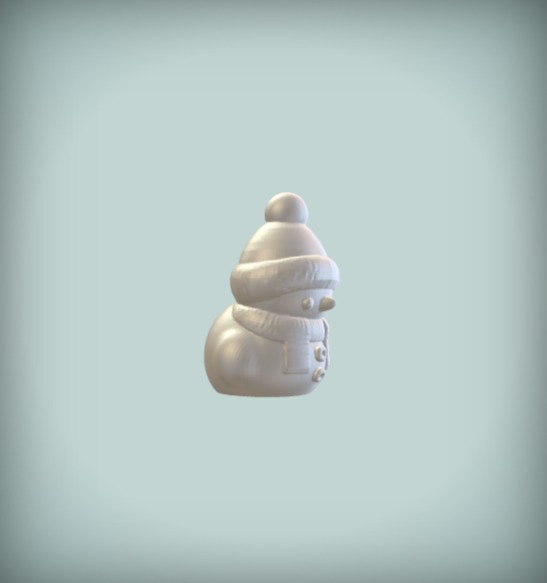 Santa Claus Snowman - 3D Printable Holiday Decoration  3D print model_2