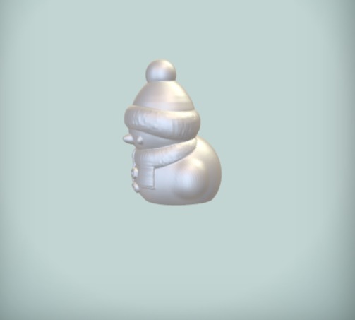 Santa Claus Snowman - 3D Printable Holiday Decoration  3D print model_4