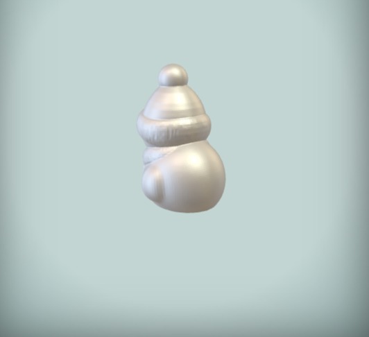 Santa Claus Snowman - 3D Printable Holiday Decoration  3D print model_3