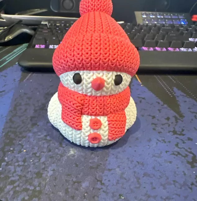 Santa Claus Snowman - 3D Printable Holiday Decoration  3D print model_0