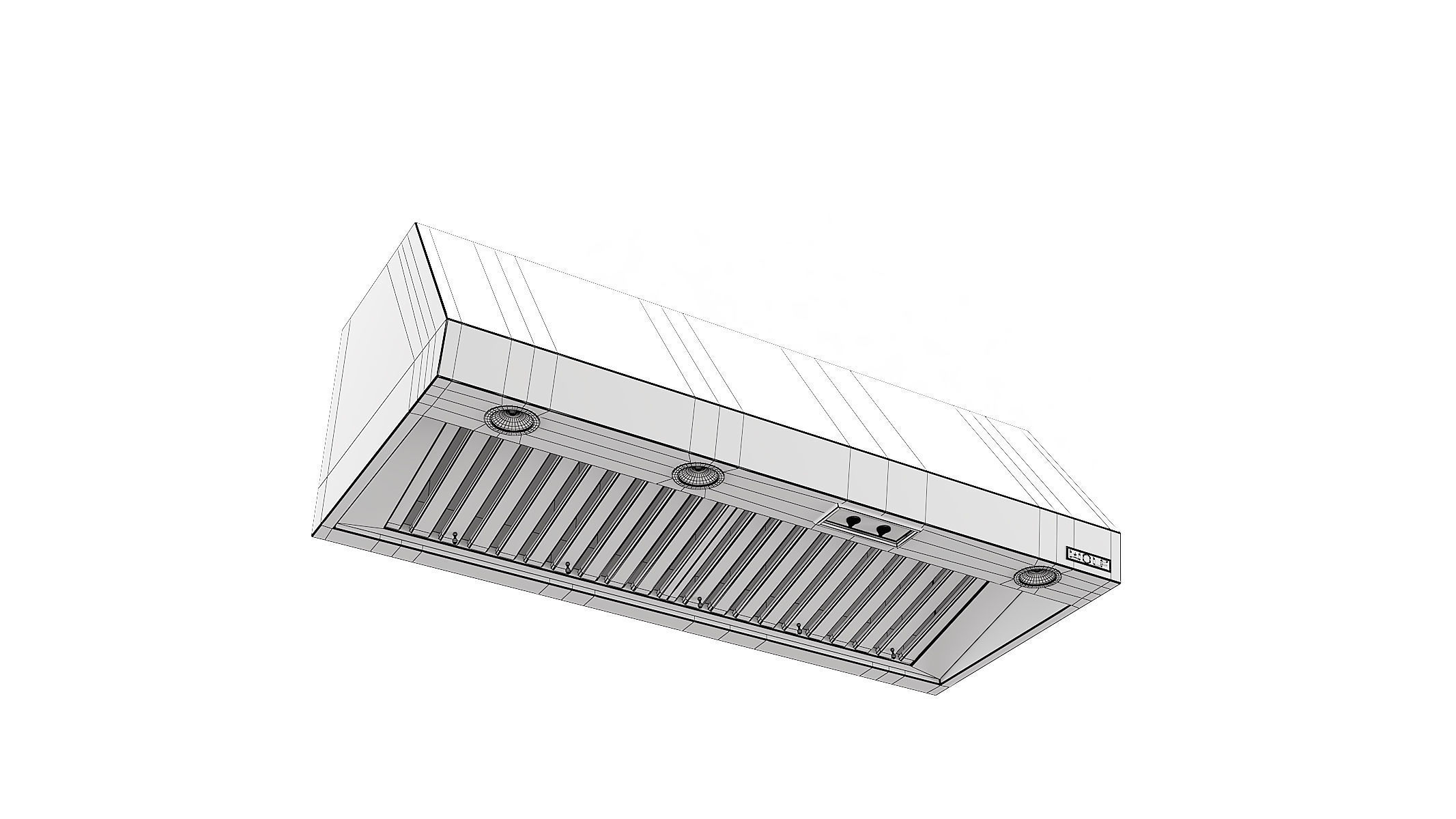 Wolf Wall Mount Canopy Range Hood PW542418 3D model_3