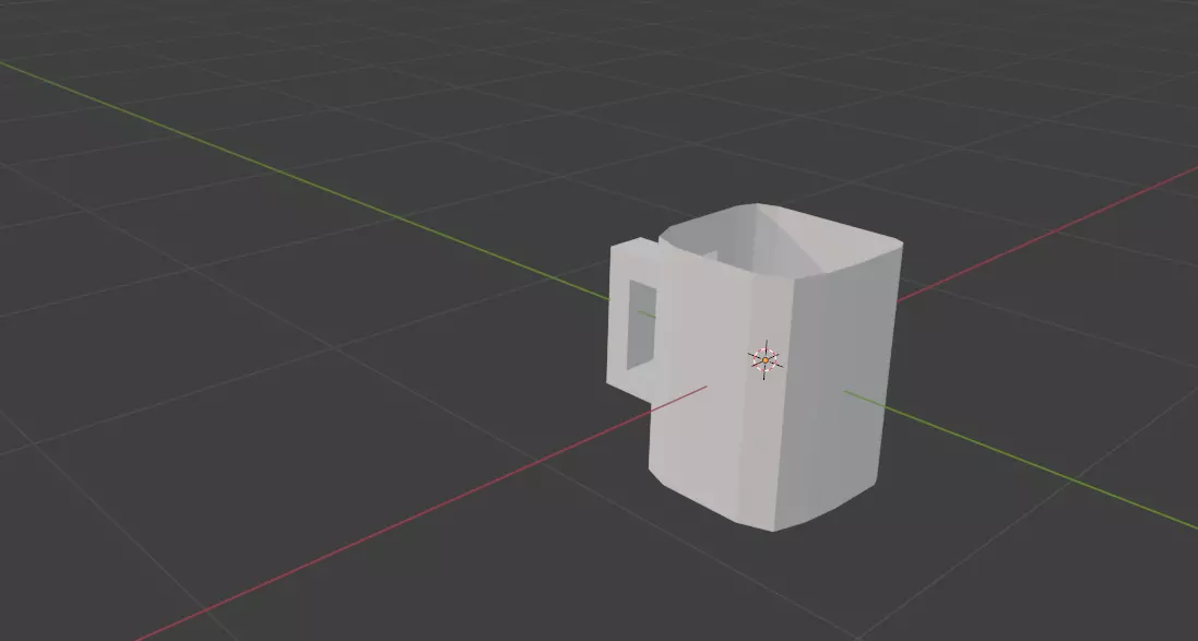 3D model cup for  Low-poly 3D model_0