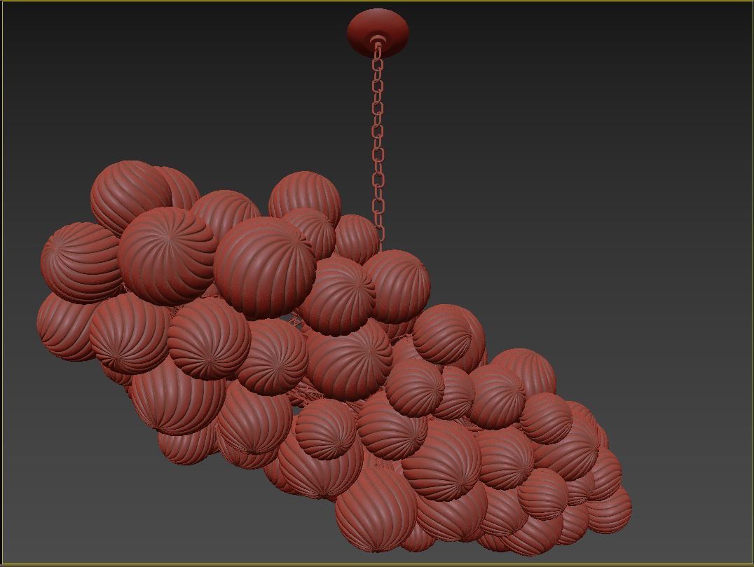 RH Talia Linear Chandelier 63 3D model_12