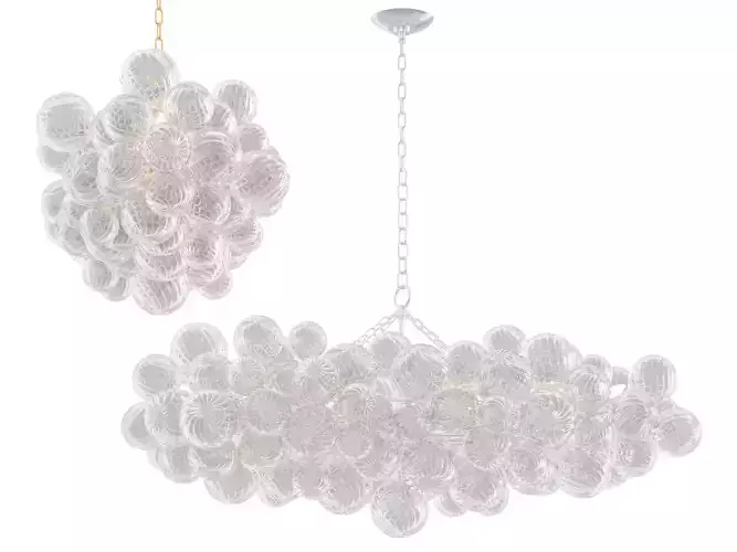 RH Talia Linear Chandelier 63 3D model