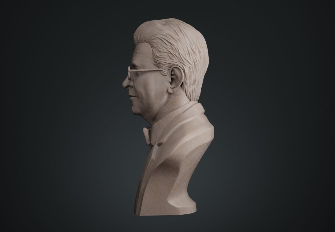 Jacques Lacan Bust 3D print model_2