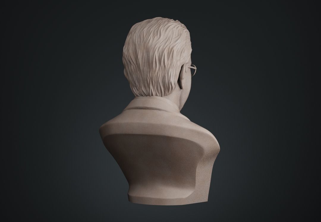 Jacques Lacan Bust 3D print model_10