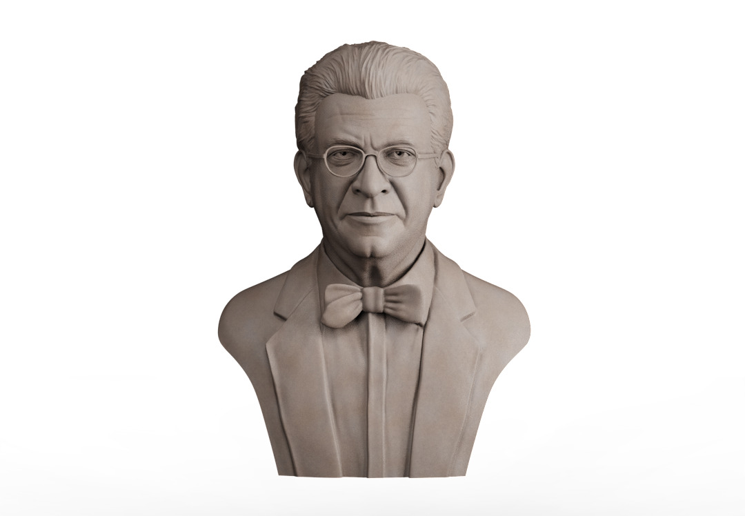 Jacques Lacan Bust 3D print model_5