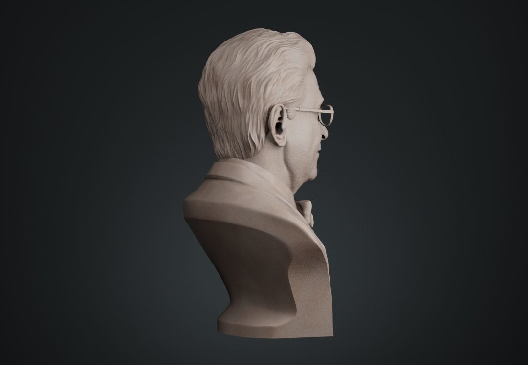 Jacques Lacan Bust 3D print model_9