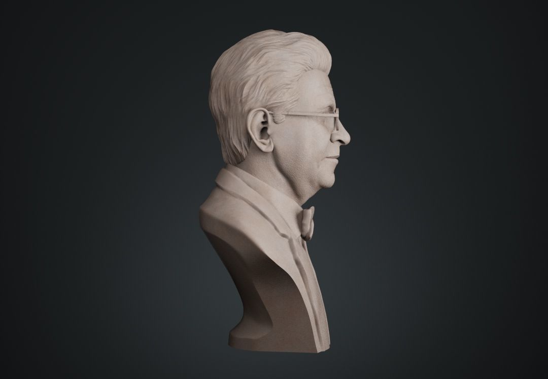 Jacques Lacan Bust 3D print model_8