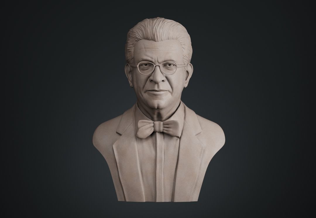 Jacques Lacan Bust 3D print model_1