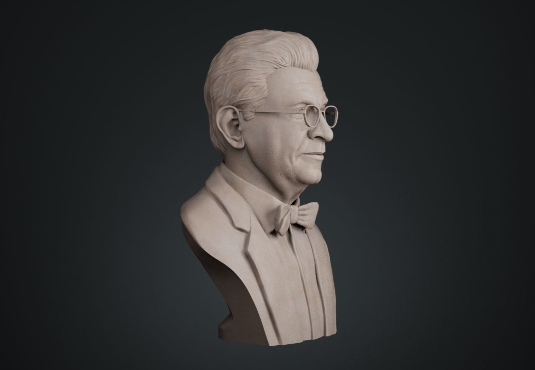 Jacques Lacan Bust 3D print model_7