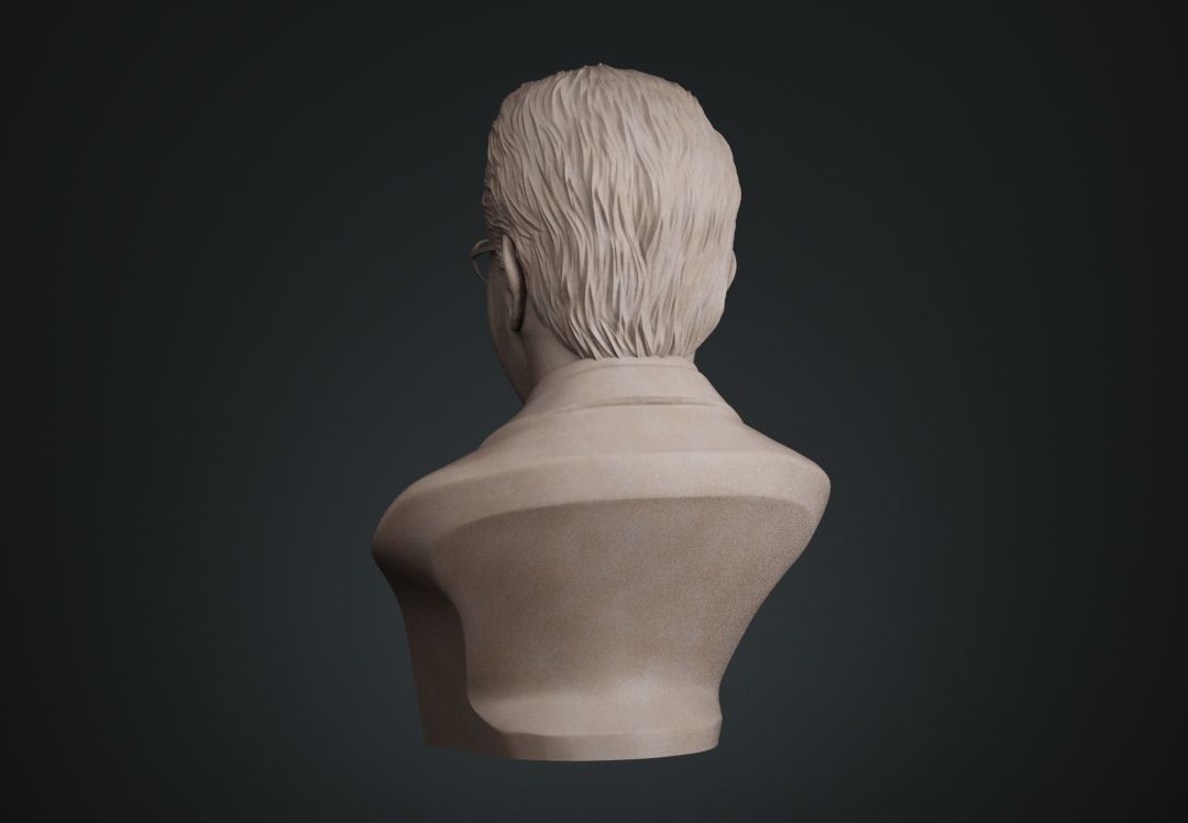 Jacques Lacan Bust 3D print model_12