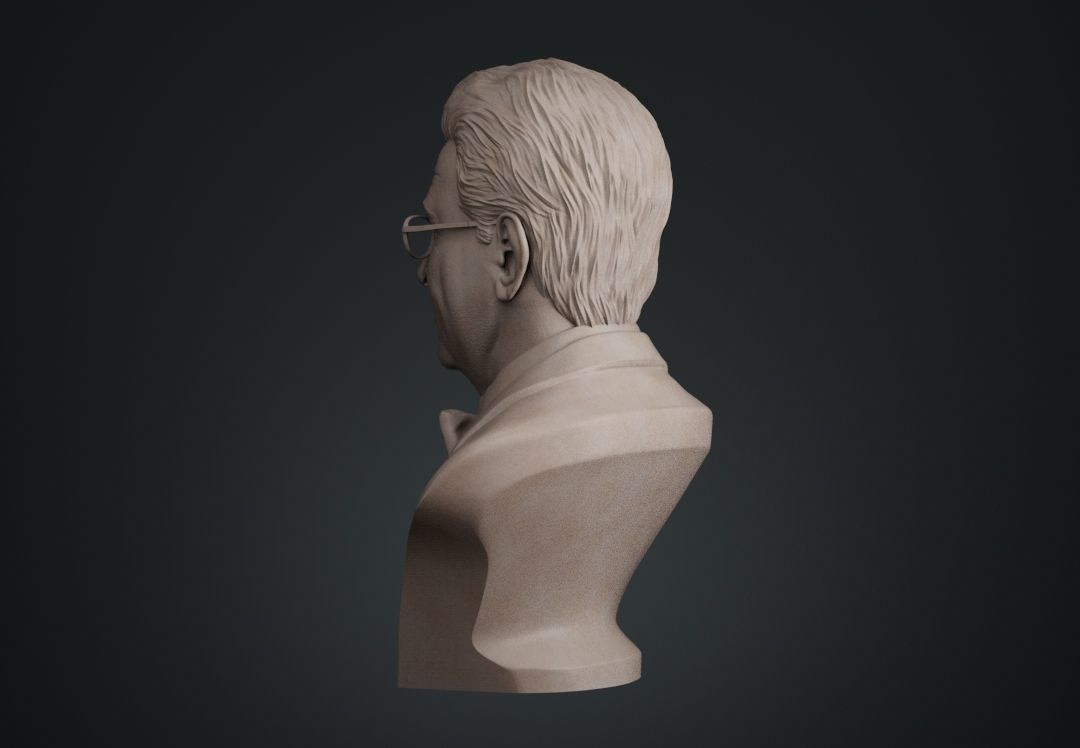 Jacques Lacan Bust 3D print model_13