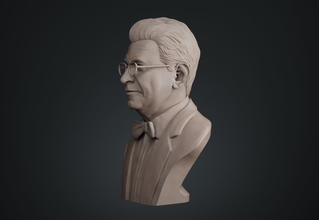 Jacques Lacan Bust 3D print model_3