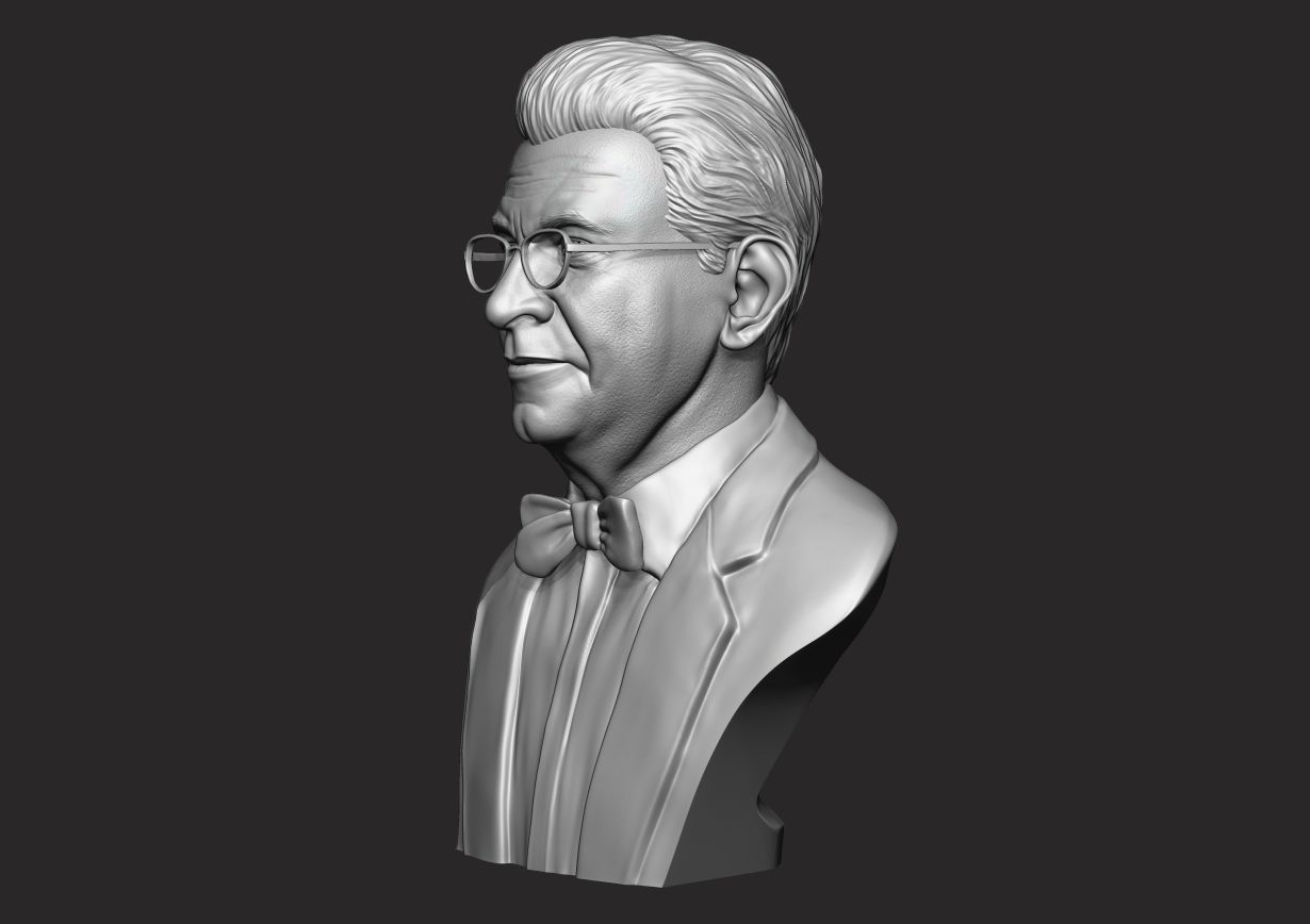 Jacques Lacan Bust 3D print model_18