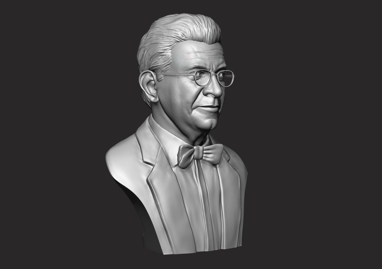 Jacques Lacan Bust 3D print model_16