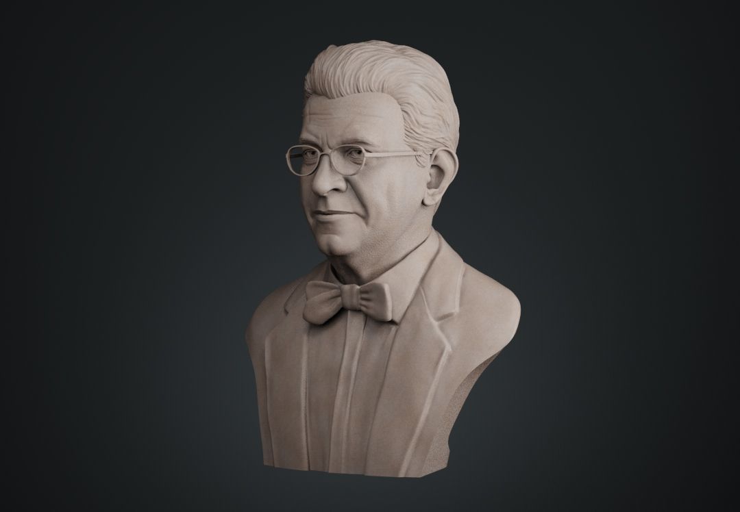Jacques Lacan Bust 3D print model_4