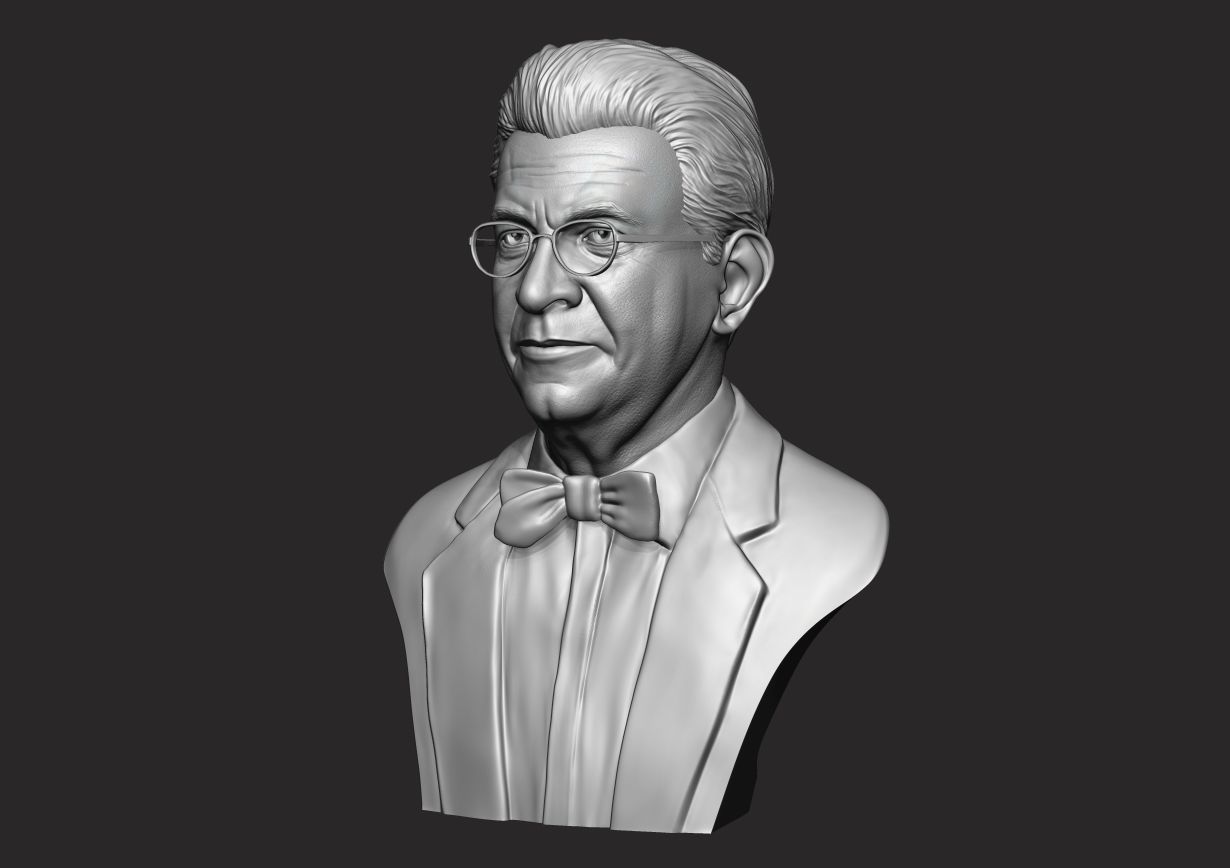 Jacques Lacan Bust 3D print model_19