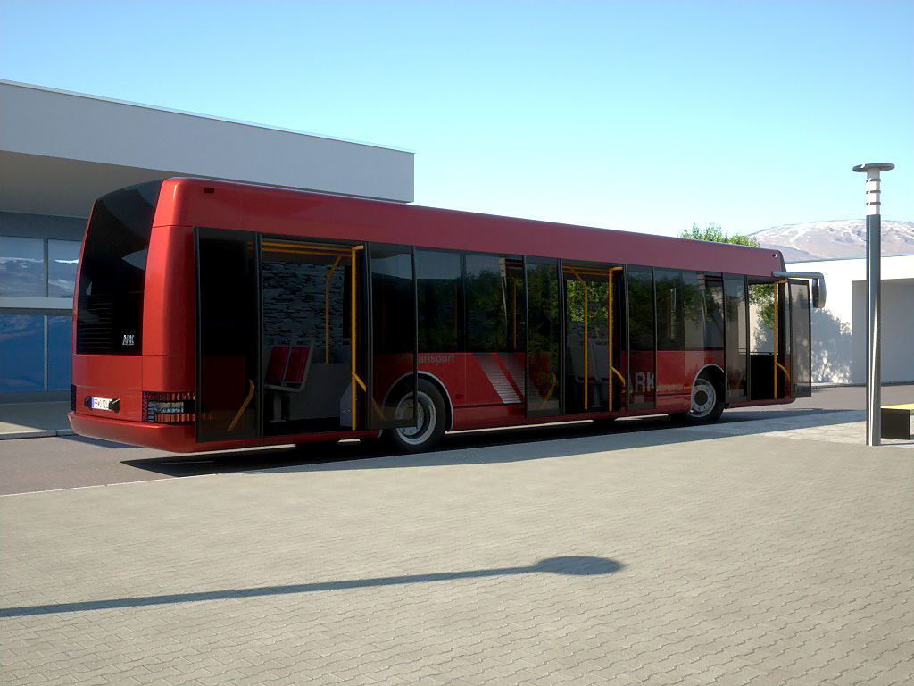 ARK bus 12 City Liner 3D model_2