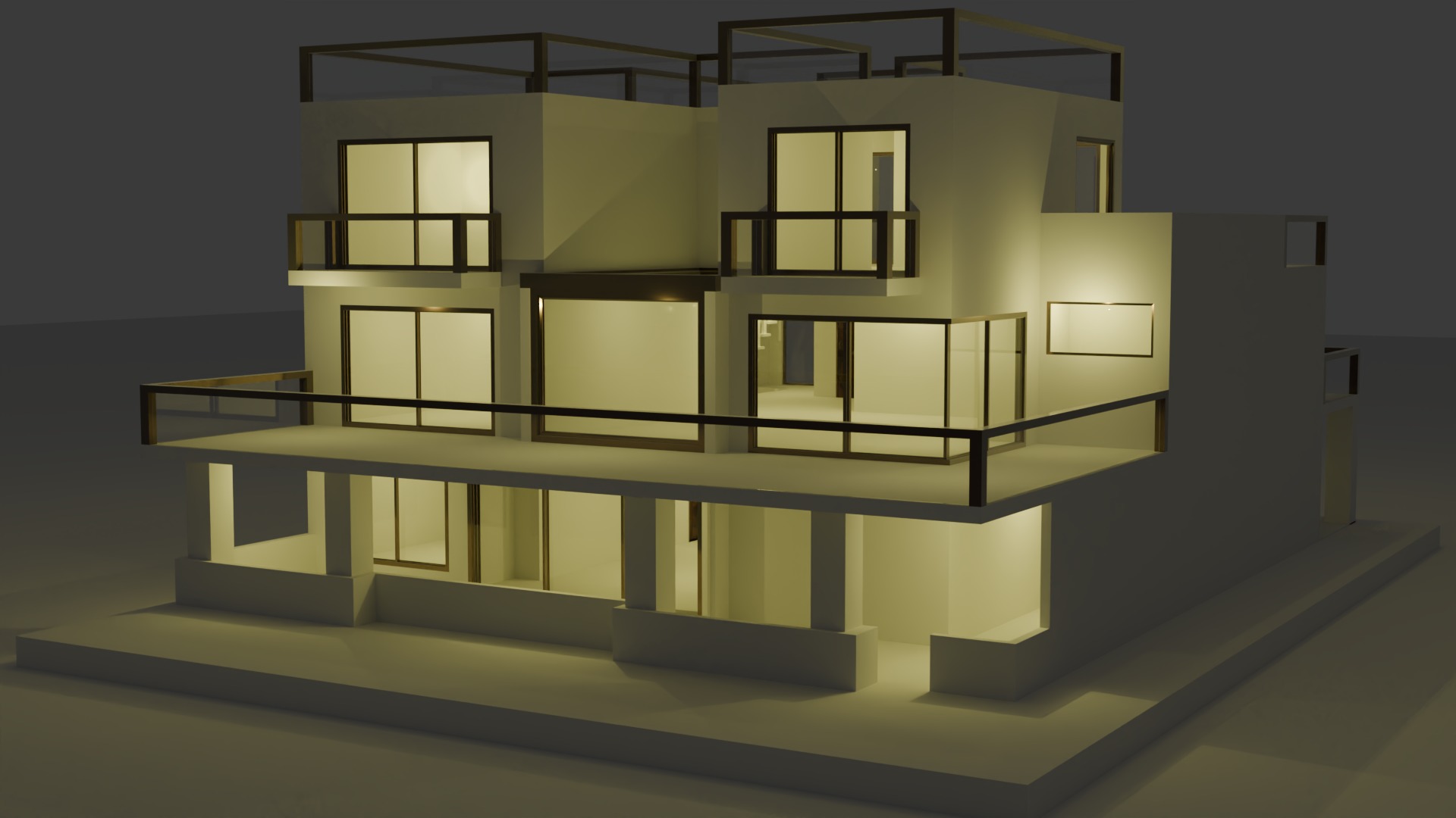 3D Architect Design Low-poly 3D model_3
