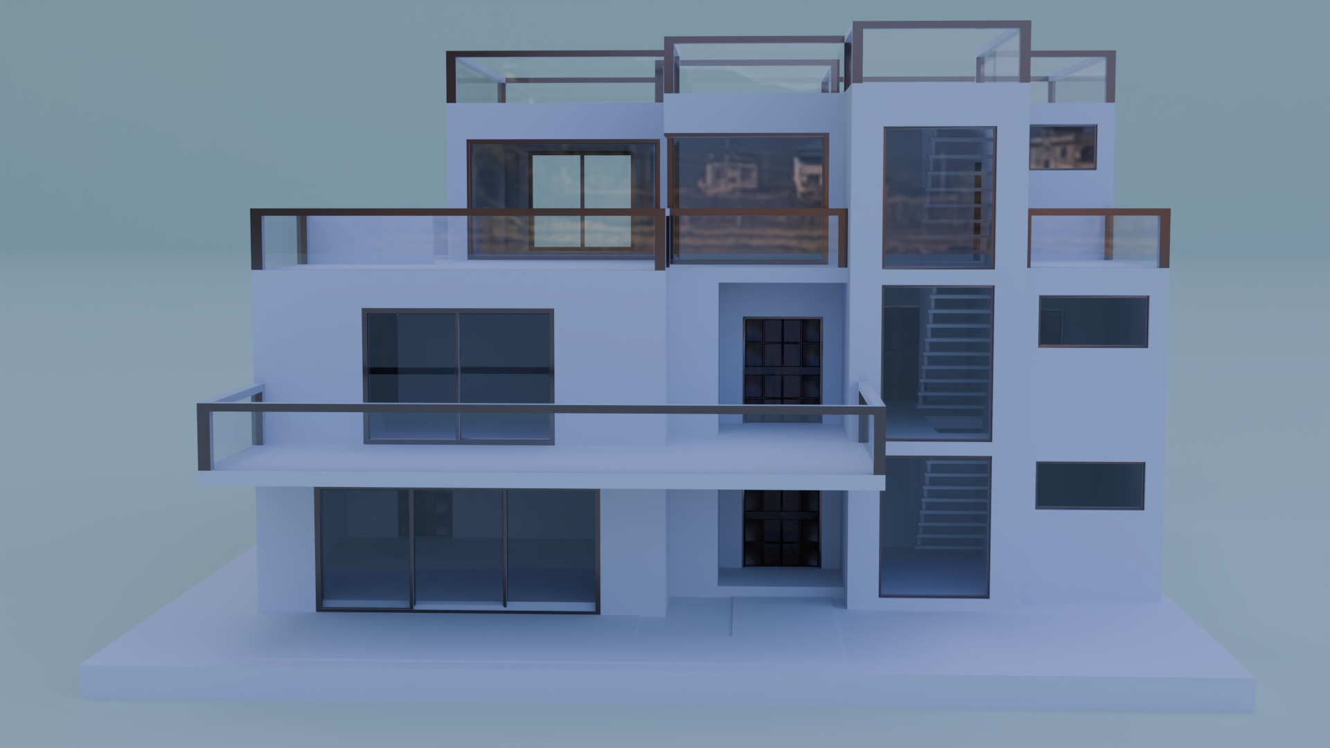 3D Architect Design Low-poly 3D model_7