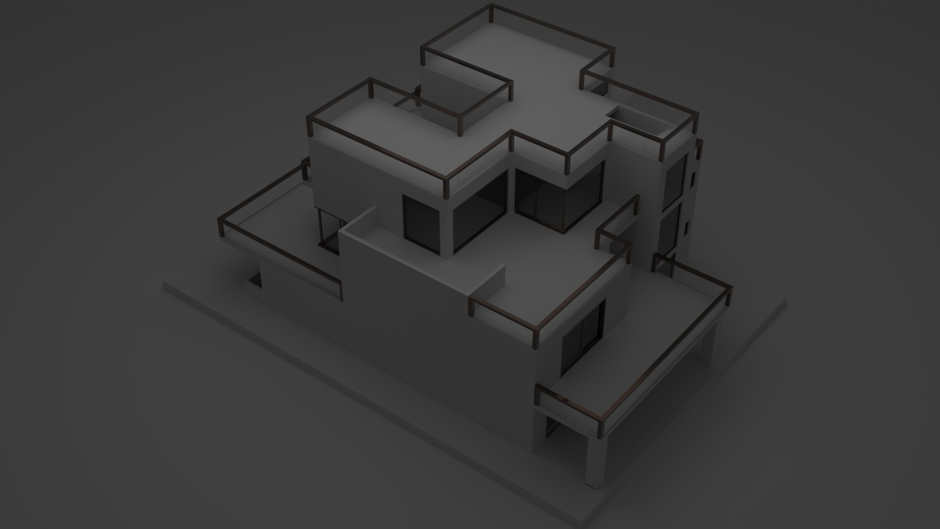 3D Architect Design Low-poly 3D model_4