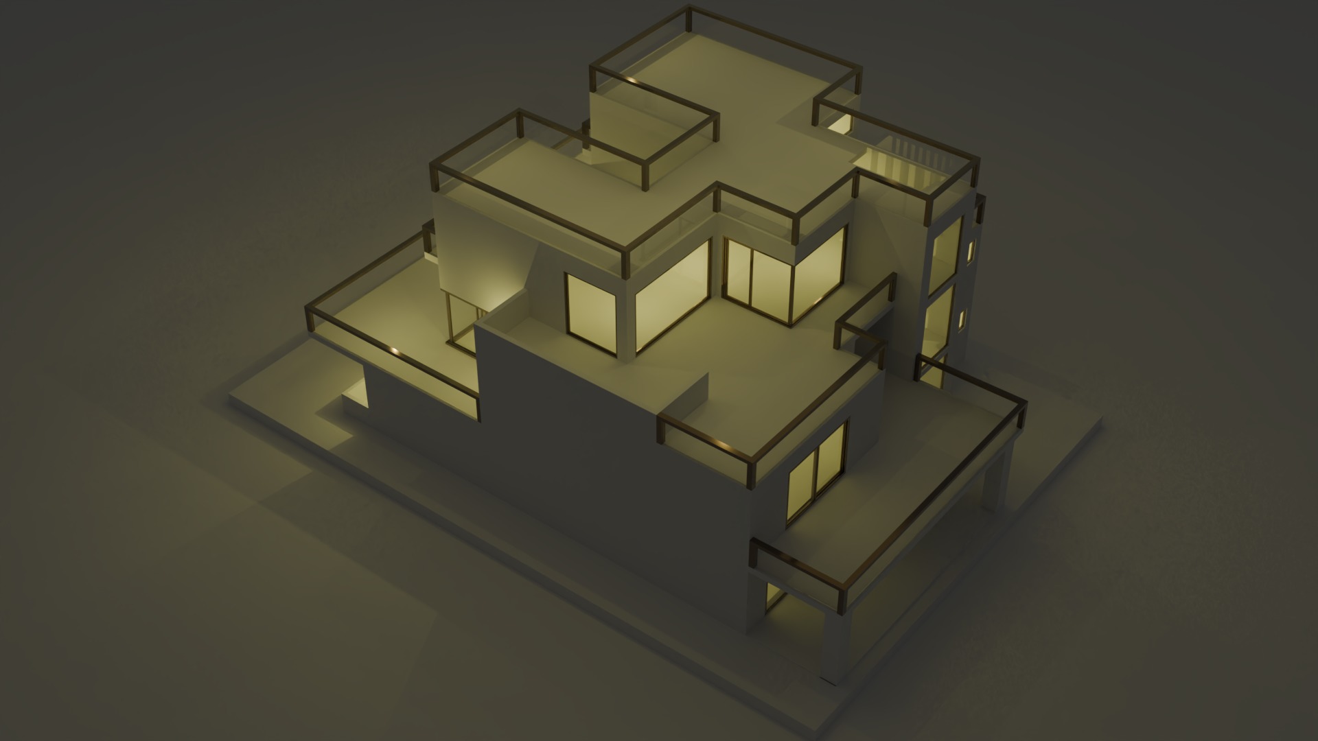 3D Architect Design Low-poly 3D model_1