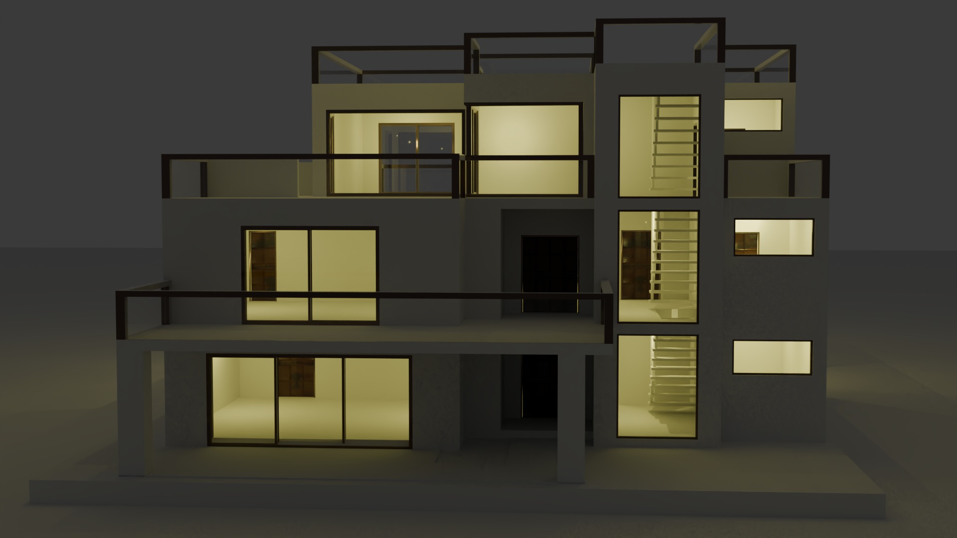 3D Architect Design Low-poly 3D model_2