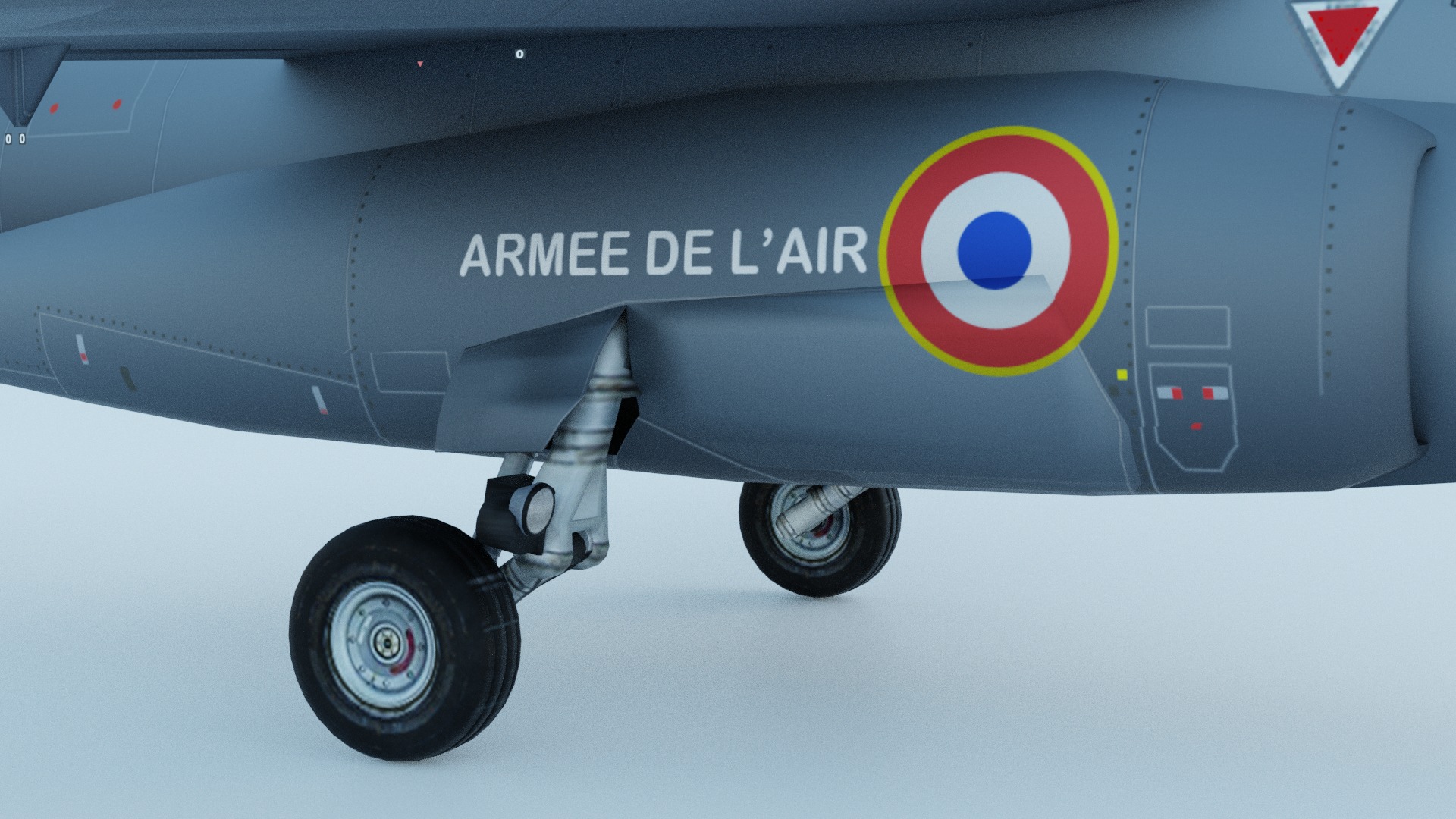 Dassault Alpha Jet E153705-RU - French Air Force Low-poly 3D model_5