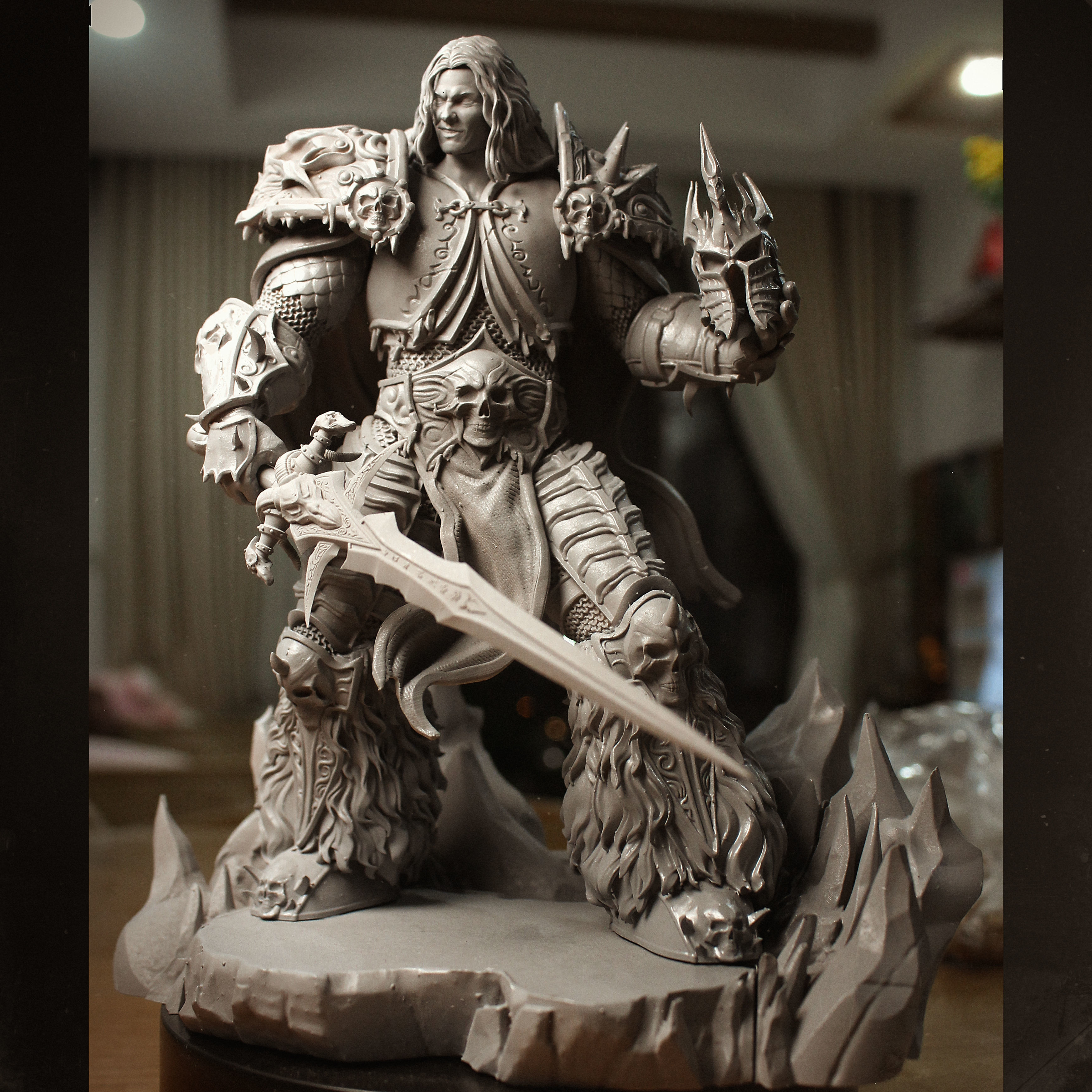 Arthas Lich King from Warcarft printable 3D print model_1