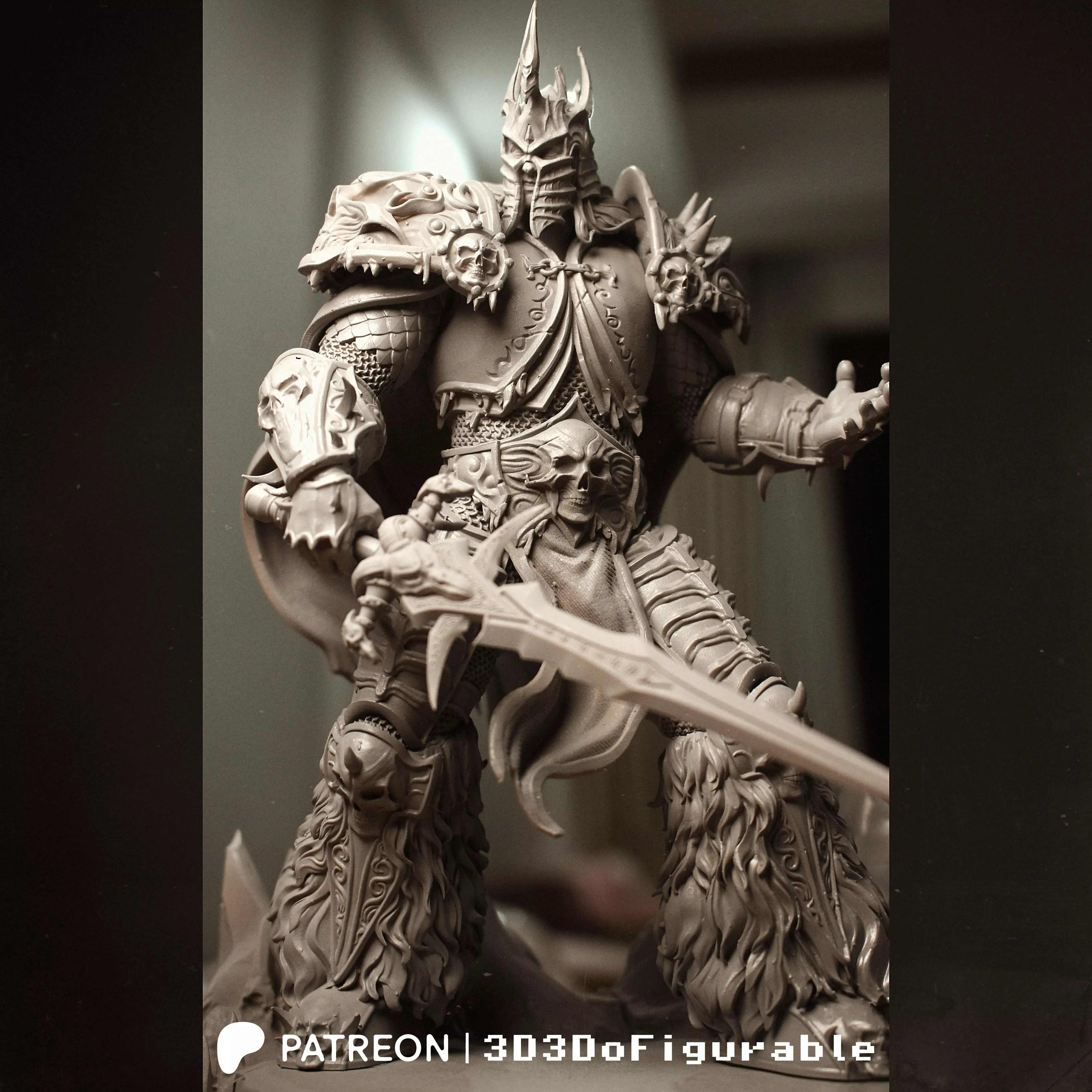 Arthas Lich King from Warcarft printable 3D print model_0