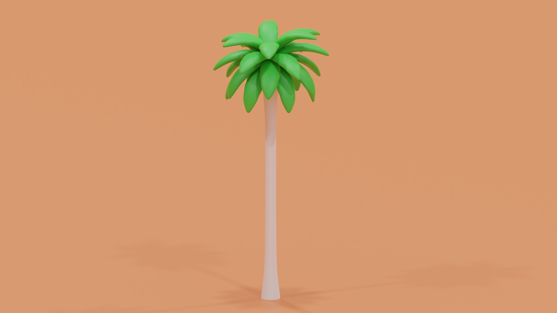 Cartoon Palm Tree 3D model_1