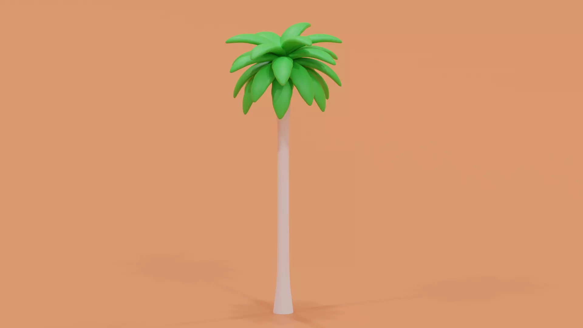 Cartoon Palm Tree 3D model_0