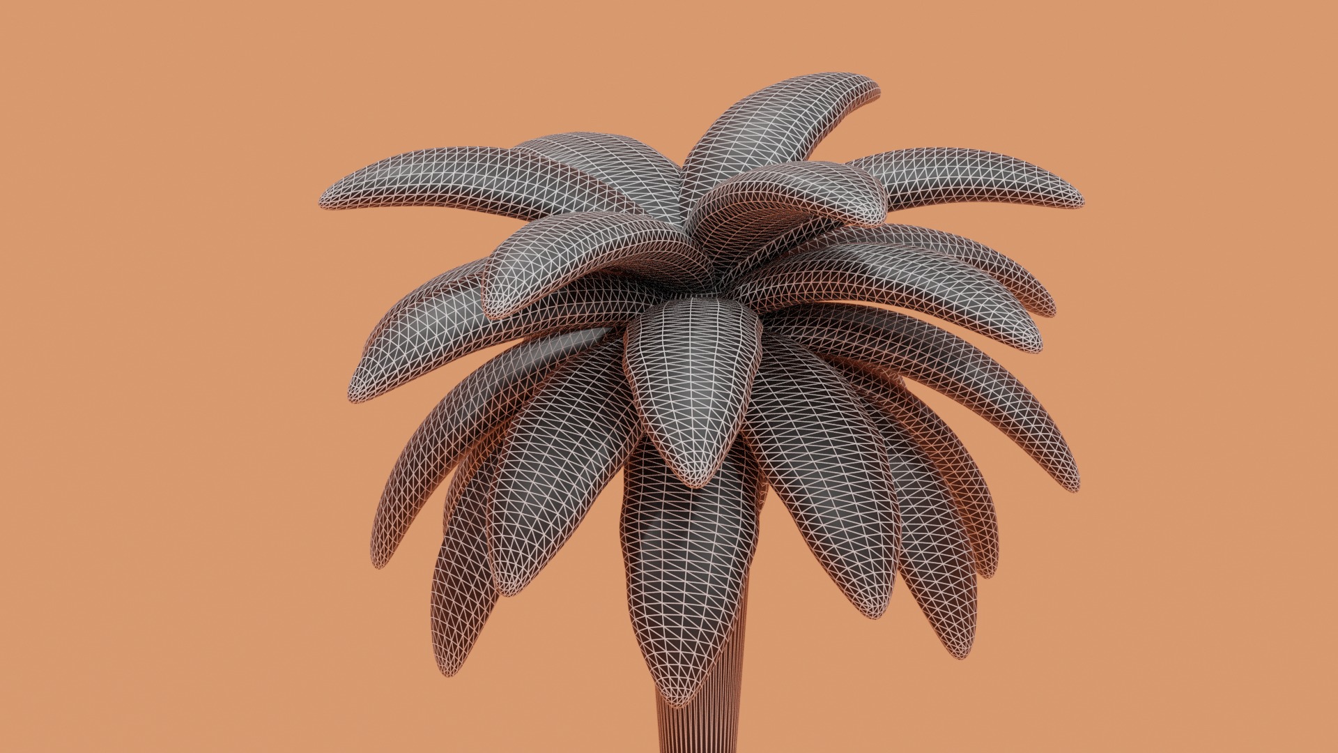 Cartoon Palm Tree 3D model_2