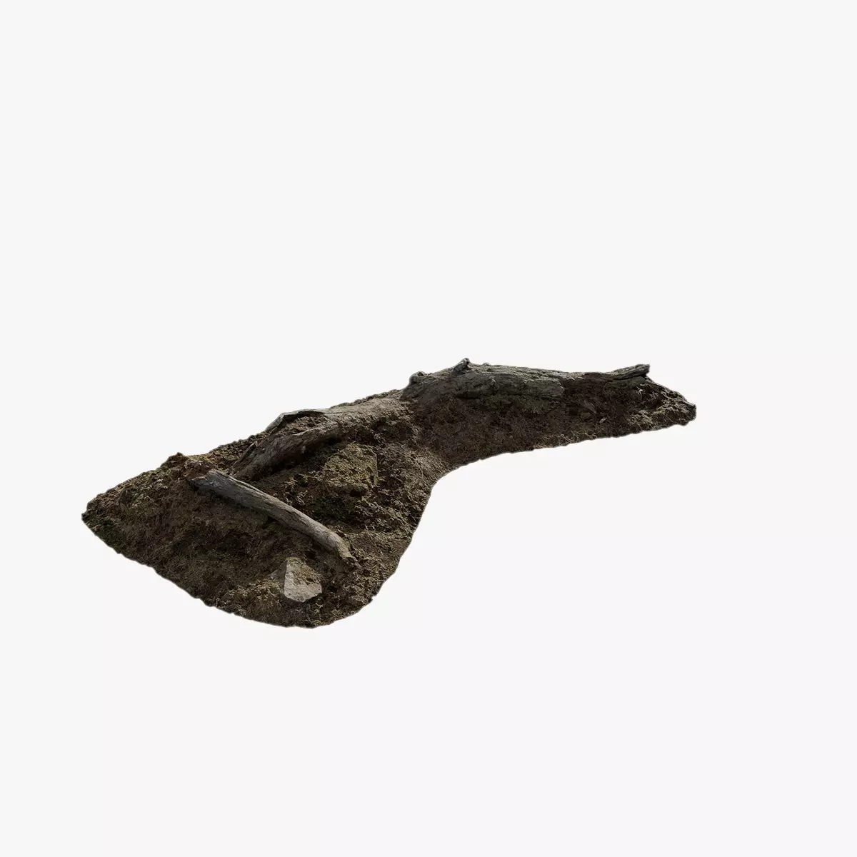 Anydrafts Stump 23 Low-poly 3D model_0