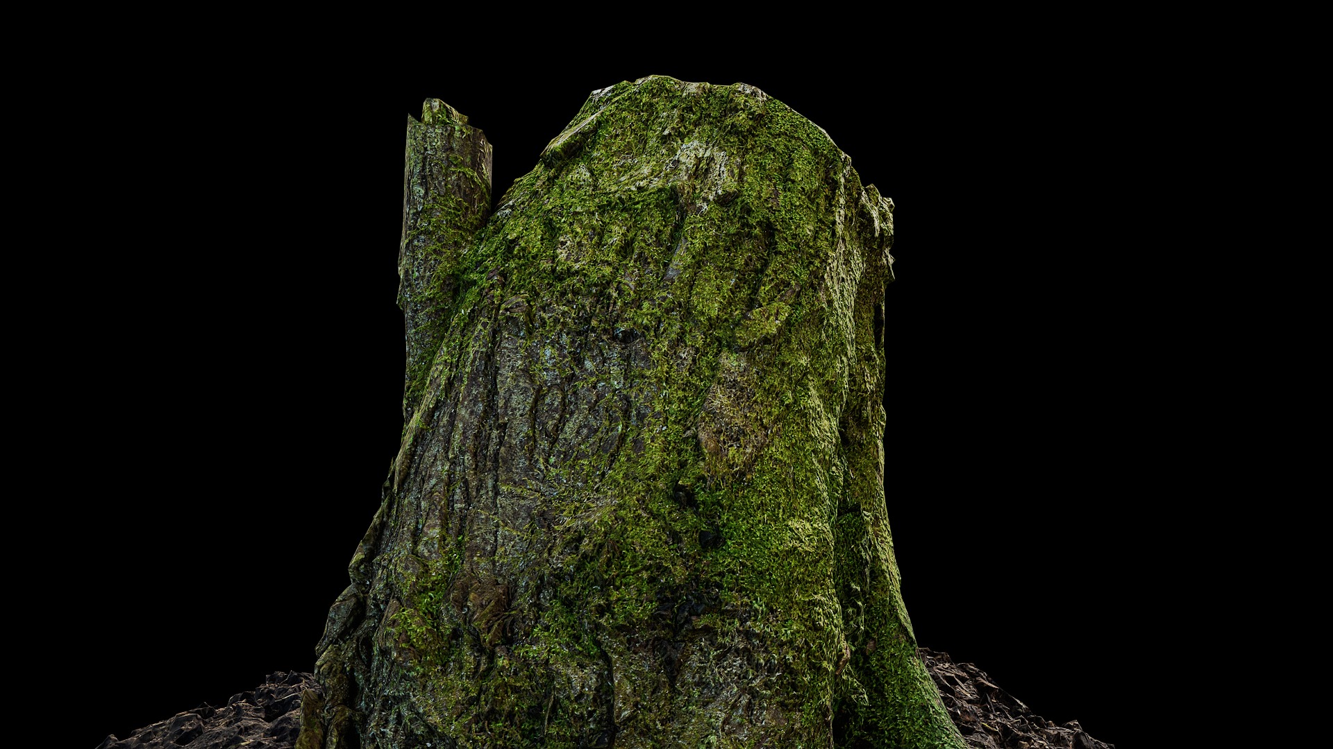 Anydrafts Stump 46 Low-poly 3D model_7